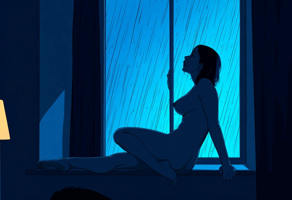 Rainy Window Frame