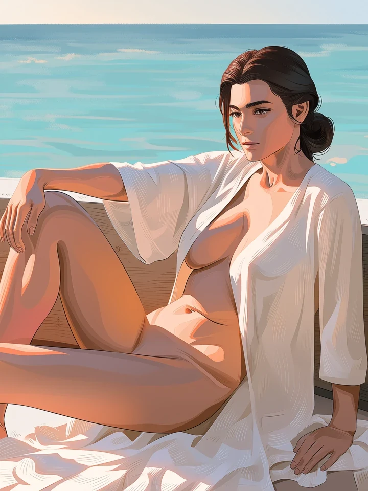 Summer Muse, original adult Korean manhwa illustration